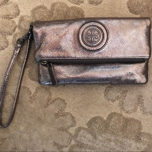 Tory Burch Metallic Wristlet